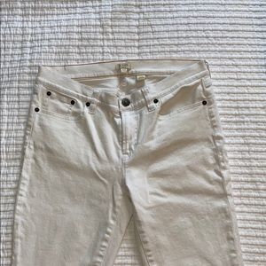 Jcrew, white jeans.